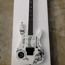 Электрогитара на заказ, черные аксессуары, Настраиваемые