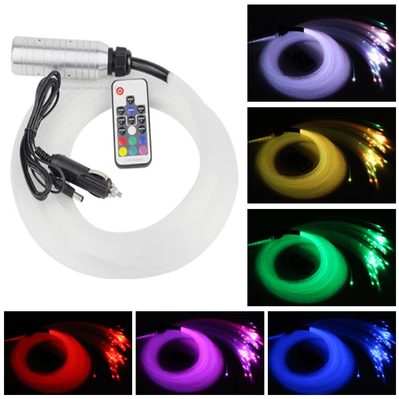

DC12V 7W Car RGB LED Fiber Optic Star Ceiling Kit Light Control Accessories Set