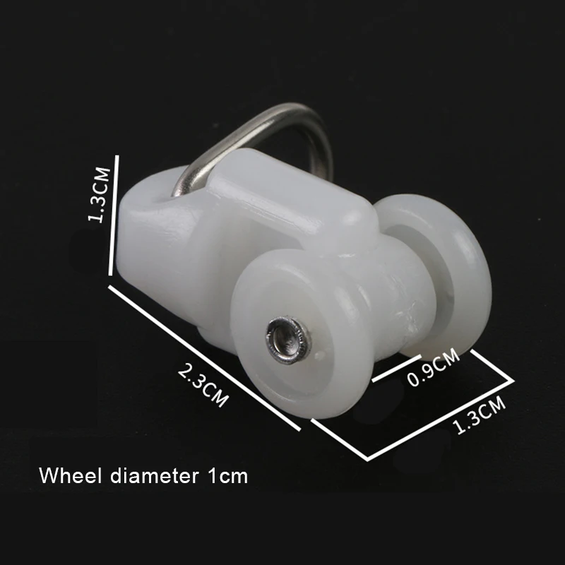 Curtain Rail Accessories Mute Hook Track Pulley Ball Hook Roller 50PCS curtain accessories