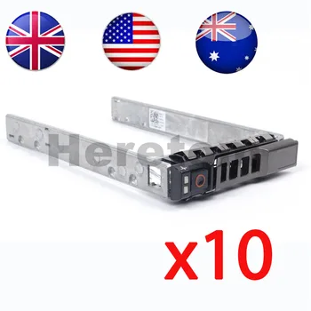 

Heretom 10Pcs 2.5" Hard Drive Caddy Tray Bracket For Dell 0G176J R720XD R620 R715 R810 R610 HDD Tray Caddy Ship@US/UK/AU