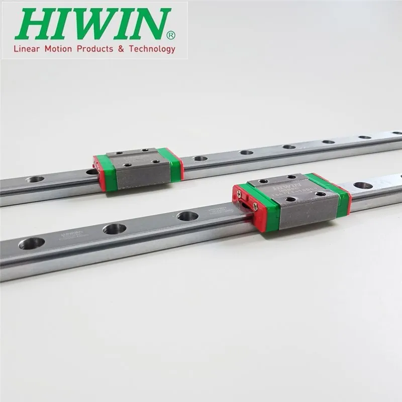 2 Stück Hiwin Linearführung MGN9 150 200 250 300 330 350 400 450 500 550 mm MGNR9C Schiene + 4 Stück MGN9C- oder MGN9H-Blockwagen – Detail 7