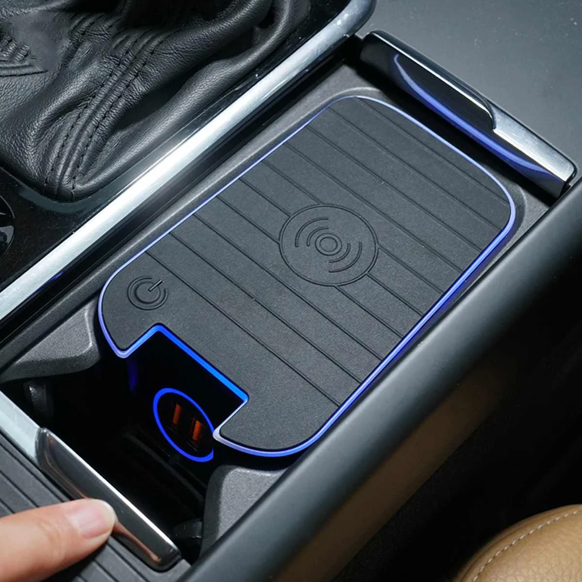 Audew For Volvo S90 XC60 XC90 V90 QI    ڵ ȭ   е ڵ ߾  ̲  Ʈ