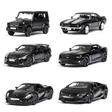 16 видов стилей 1:36, черная модель, машины для моделирования, литье под давлением, сплав, металл, для внедорожника, Супер спортивный автомобиль G63 Q7 918, Подарочная игрушка для детей ZW