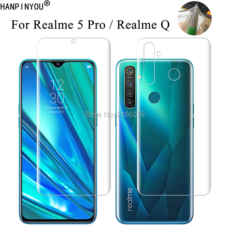 

For OPPO Realme 5 Pro / Realme Q Clear TPU / Matte Anti-Fingerprints Hydrogel Full Cover Soft Screen Protector Film (Not Glass)