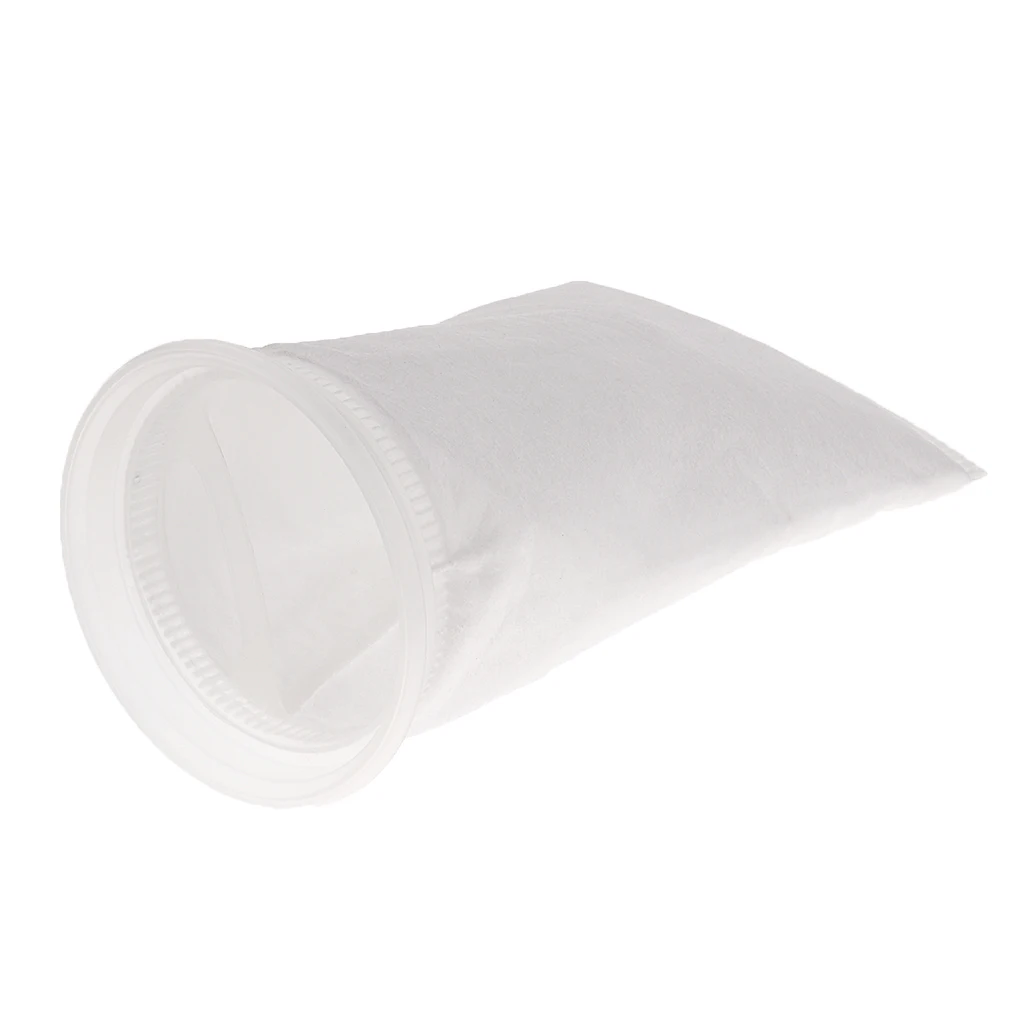 10PCS 150 Micron/100 Micron Fish Tank Aquarium Marine Sump Felt Pre Filter Socks Filter Bags with 4 inch Dia. Mouth - 150um