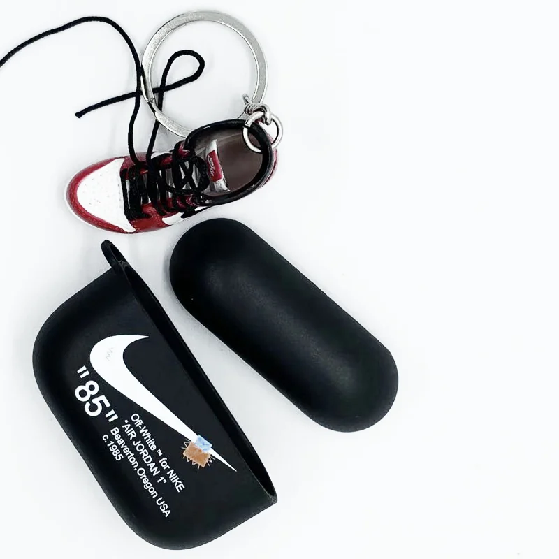 Белый Дропшиппинг Ретро OG 3D модель кроссовок телефон airpod PRO 12 чехол Airpod PRO Чехол брелок сумка коробка Подвеска Пара Кукла аксессуар - Цвет: Белый