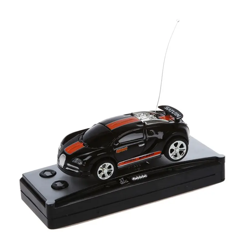 Mini RC Remote Controll Car Racing Car Toys in the beverage Can 1:58 (Black with orange strip) New Mini RC Remote Controll Car Racing Car Toys in the beverage Can 1:58 (Black with orange strip) New