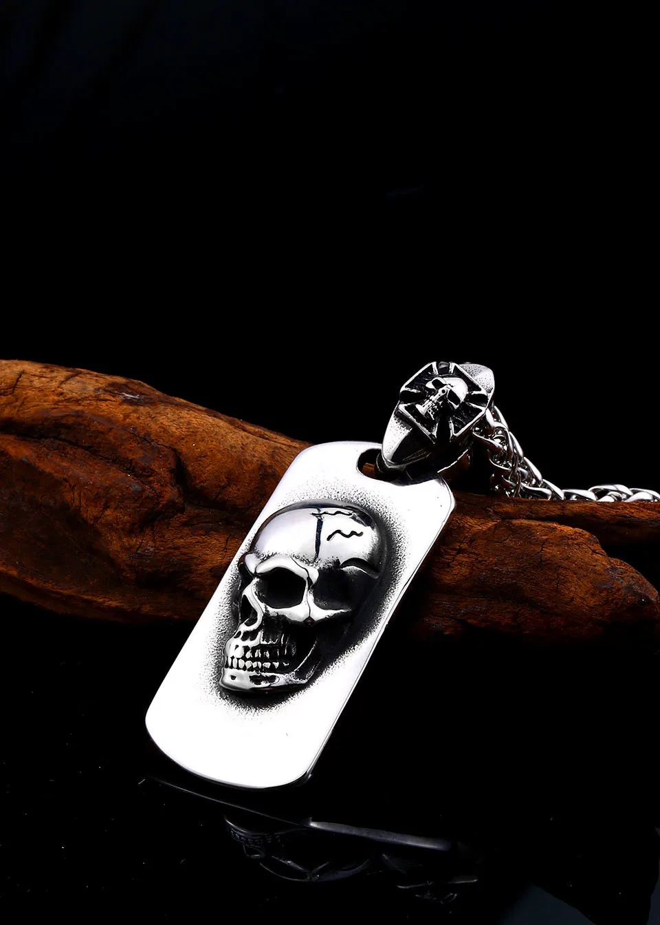 Торговля BEIER милый пиратский череп кулон ожерелье для девочки мальчик нержавеющая сталь не выцветает Панк ювелирные изделия BP8-441