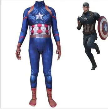 

Adult Men Captain America Muscle Chest Avengers Costume Marvel Superhero Fantasy Movie Fancy Dress Cosplay Clothing Rated 4.7 /