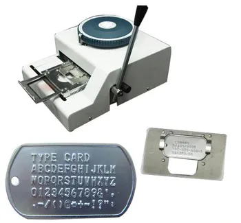 

CE 52D Manual Steel Dog Tag Embosser ID Card Military Embossing Stamping machine