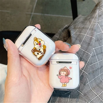 

New Transparent Wireless Earphone Charging Cover Bag for Apple AirPods 1 2 Hard PC Bluetooth Box Headset Clear Protective Case