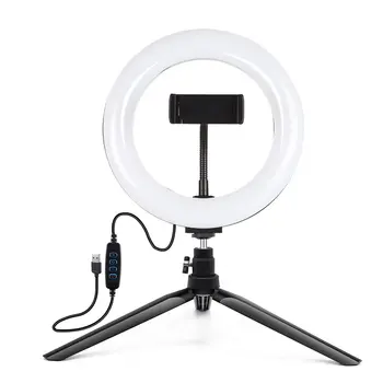 

PULUZ 10.2 inch 3 Modes Dimmable Color Temperature Selfie LED Ring Light blogger Photography Vlogging for Youtube Video Light