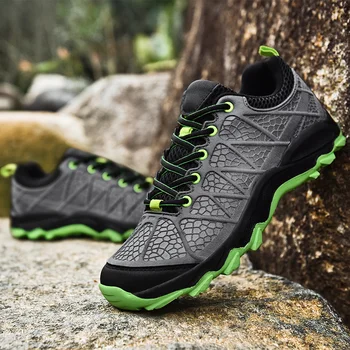 

Men Hiking Shoes 2020 Outdoor Breathable Sport Shoes Trail Upstream Outventure Sneakers Man Climbing Athletic