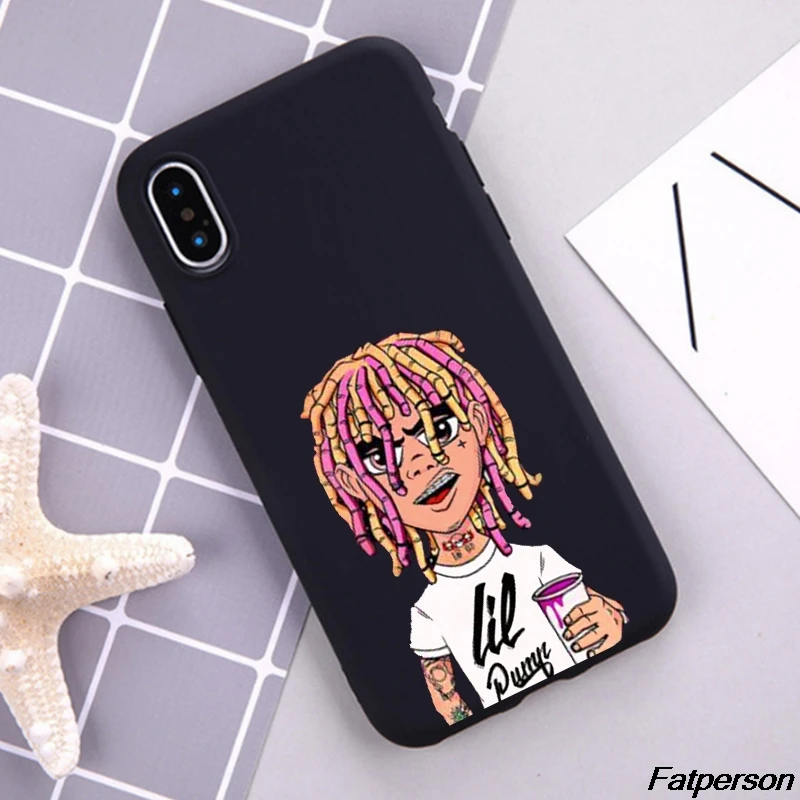 Lil Peep Bo черный мягкий силиконовый чехол для телефона из ТПУ iPhone X XS MAX 5 6S 7 8 Plus XR samsung