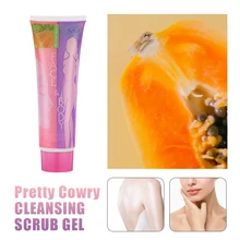 2 Pçs/lote Frutas Esfoliação Corporal Esfoliante Gel Esfoliante de Limpeza Profunda Dos Poros Clareamento Clareamento Esfoliantes Tratamentos Bodys
