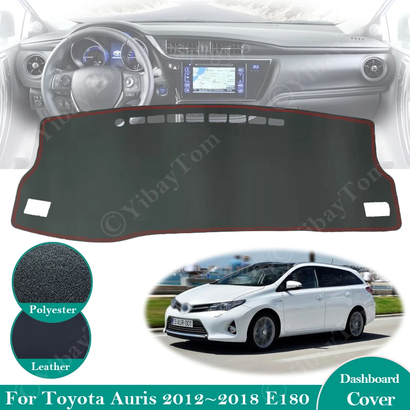 waterproof car cover for Toyota Auris 2012~2018 E180 180 Scion iM Corolla Anti-Slip Leather Mat Dashboard Cover Pad Sunshade Dash Carpet Accessories car umbrella shade