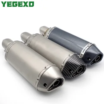 

51MM Motorcycle Exhaust Escape Moto Motocross Muffler For YAMAHA v star 1100 mt09 xj6 xvs 650 r1 2004 tracer 700 fazer 250