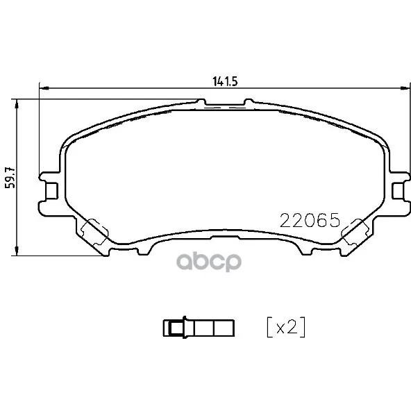 Колодки Дисковые Передние Brembo P56099 Brembo арт. P56099