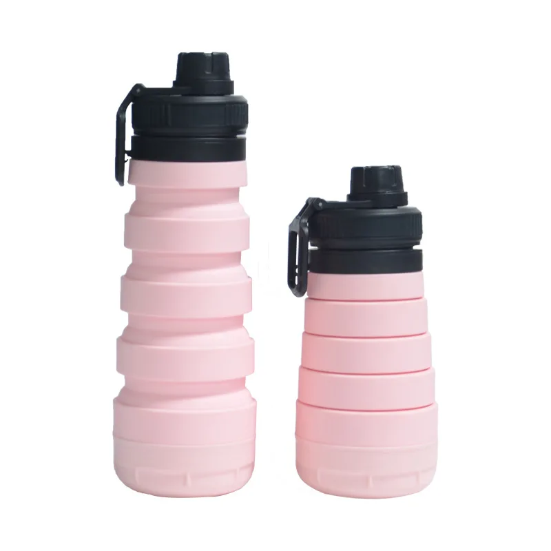 

-Creative Folding Silica Gel Cup Bicycle Water Bottle Gym Large Capacity Sports Bottle