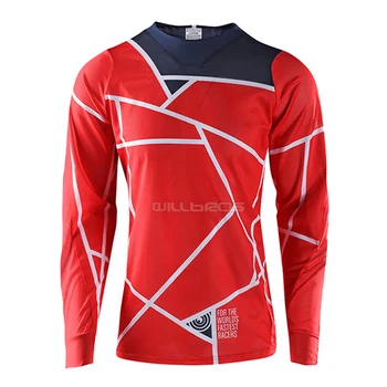 

SE Air Long Sleeve Street Moto Downhill Bike Off-road Motocross Scooter Motorcycle Red Jersey For Men