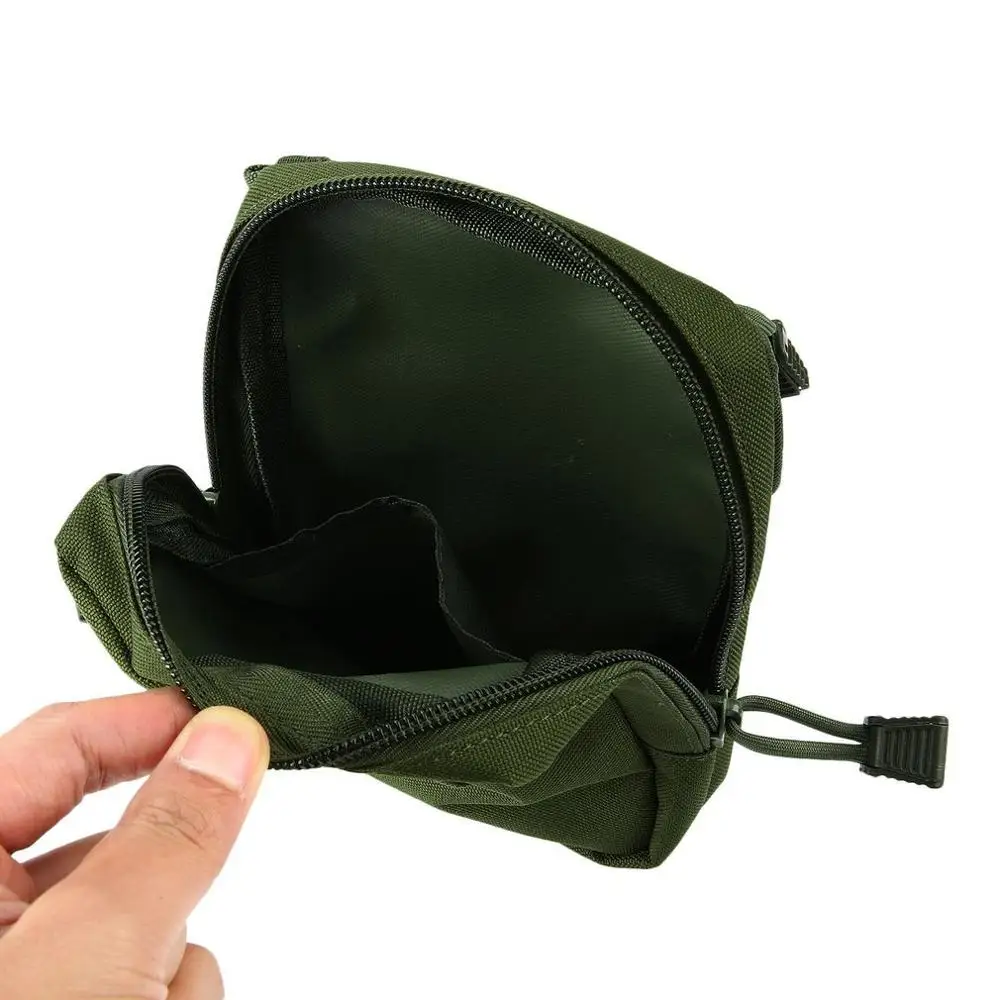 green color OUTAD многофункциональная маленькая сумка-держатель для инструментов тактическая поясная сумка на молнии для ключей для телефона спортивная сумка для отдыха на природе походная сумка - Цвет: green color