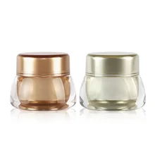 12 шт 7g пустой двойной, стеклянный, акриловый косметический контейнер для крема, крем для персонального ухода бутылка горшок, крем для глаз дисплей Олово