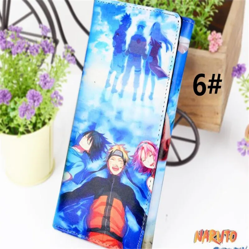 

6 styles Naruto Anime Boys Girls Wallet Student Gift PU purse A984