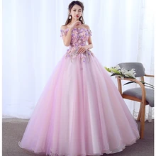 Vestidos Quinceanera 15 Anos бальные Платья пышные платья новое платье для выпускного вечера с аппликацией для вечерние платья с v-образным вырезом Vestido 0001