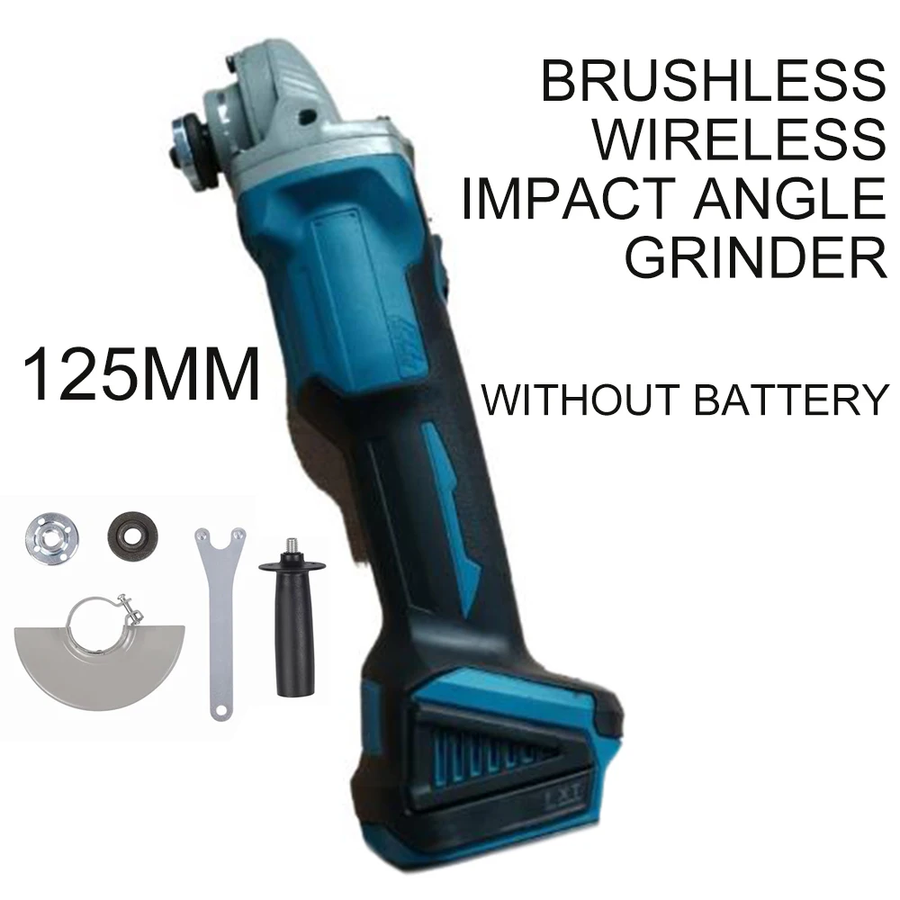 

100mm Angle grinder Brushless Cordless Impact Compact Woodworking Grinding