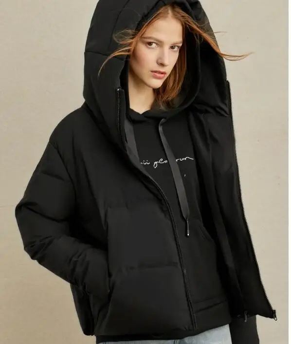 Размер S-10XL, женский зимний пуховик с капюшоном, теплый пуховик на утином пуху, пальто трапециевидной формы, зимняя теплая куртка, пальто на заказ, большие размеры