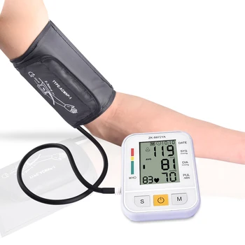 

Measuring Automatic Upper Arm Blood Pressure Monitor Digital LCD Heart Beat Rate Pulse Meter Tonometer for Test Home Health Care
