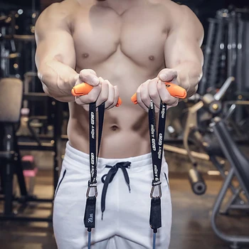 

High Strength TPE Gym Resistance Band Handle Grips Weight Lifting Training Grip Strength Sling Trainer For Pull-Up Bars Halters