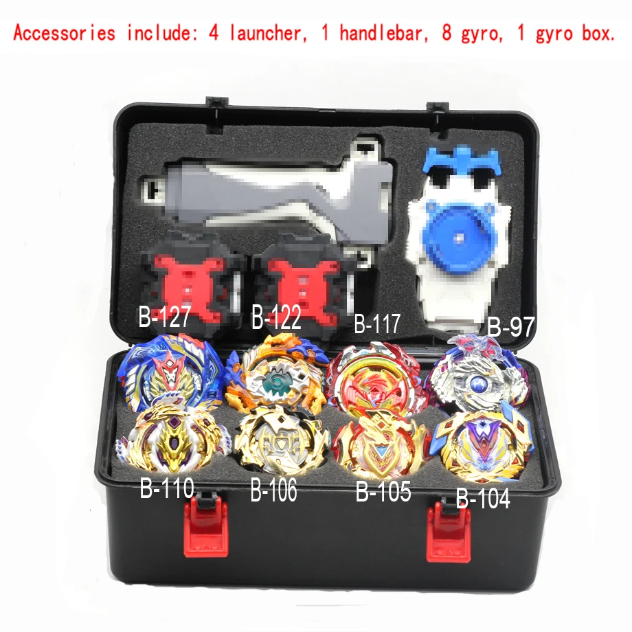 Beyblade Burst B139 B134 B131 Металл Fusion 4d с 4 пусковым устройством Bayblade Burst волчок Рождественский подарок для детей игрушки
