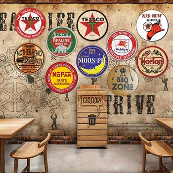 

Retro Wall-mounted Metal Plaques Restaurant Bar Zone Craft Kids Christmas Gift Furniture Living Room Bedroom Home Decoration