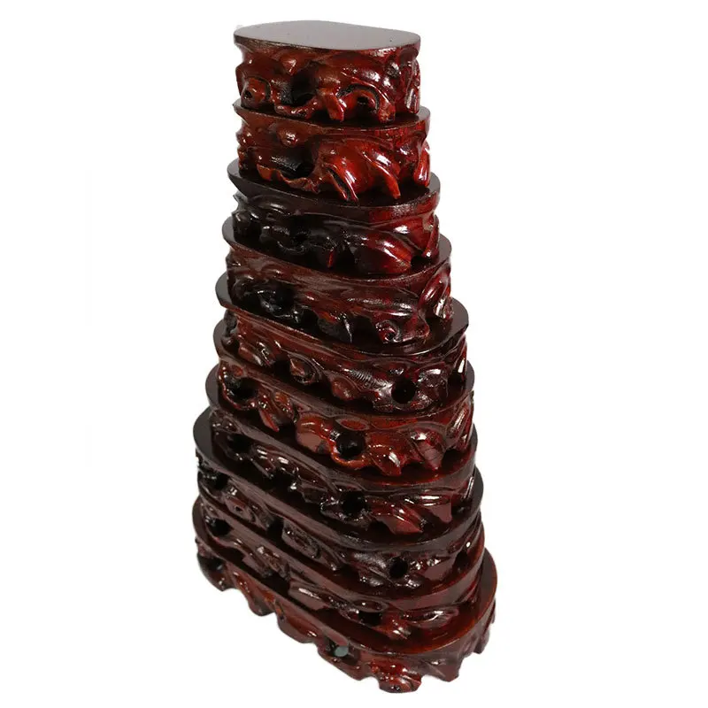 

Stone Can Be Dredged Base Solid Wood Quality Decoration Small Stone Tea Pot Wooden Pallet Solid Wood Rectangular Ellipse round B