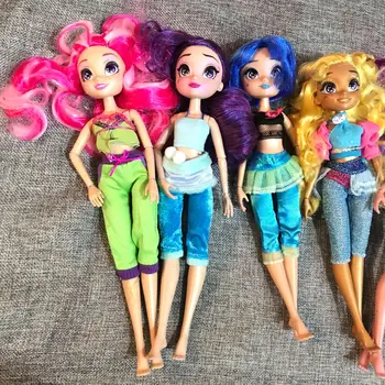 

Shiny Glass Eyes Stars Doll Toy Girl DIY Dressing Hair Toy Cute Doll Toy Figures Colorful Hair Figure Toy With Clothes Bodys