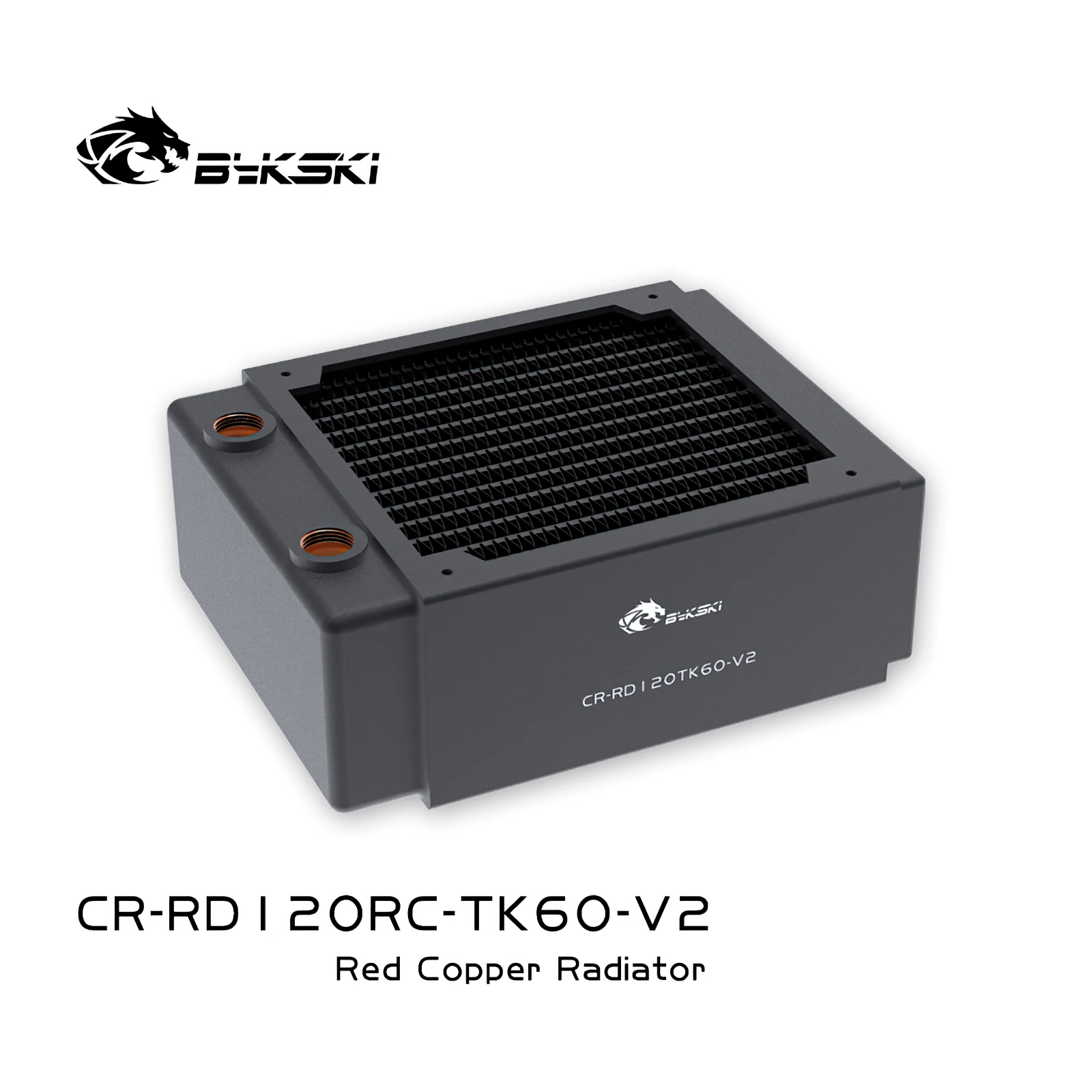 

Bykski G1/4" 60MM Thick Full Copper PC Cooling Radiator Cooler Heat Exchanger Support 12cm Fan Heatsink 120mm CR-RD120RC-Tk60-V2