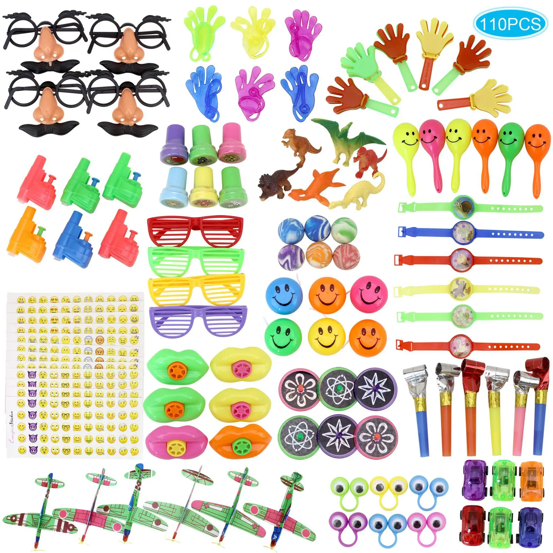 

110PCS Chest Prizes Toys for Children Treasure Box for Classroom Pinata Filler for Kids Birthday Party Favors Toys Gifts
