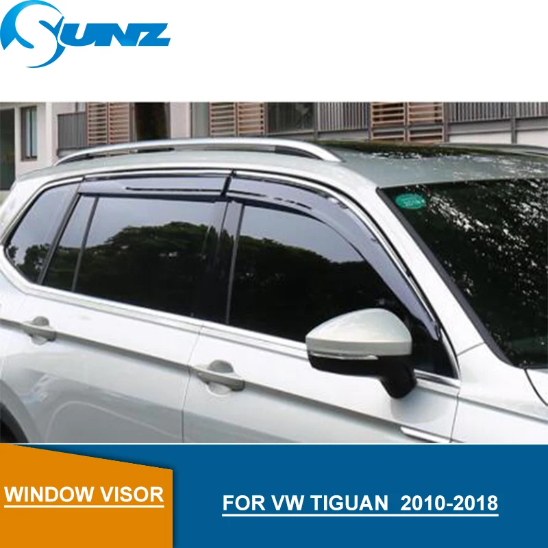 Для Volkswagen VW TIGUAN оконный козырек дефлекторы для 2010 2011 2012 2013 2014 2015 2016 аксессуары SUNZ |