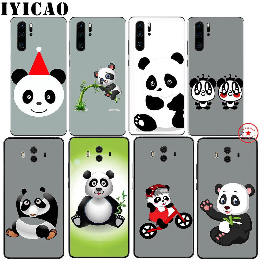 IYICAO и рисунком милой панды мягкий чехол для huawei Коврики 30 20 10 Lite рro Y9 Y7 Y6 Prime 2018 2019