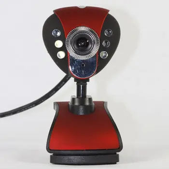 

Computer Cameras USB 2.0 6 LED PC Camera HD Webcam Web Cam with MIC for PC Laptop Camera