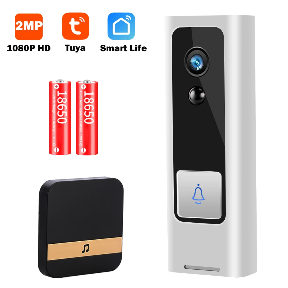 1080P HD Mini Video Doorbell Camera Video Door Bell Wireless WiFi Smart Home Video Intercom Two Way Audio Tuya Smart Life P2P|Doorbell| - AliExpress