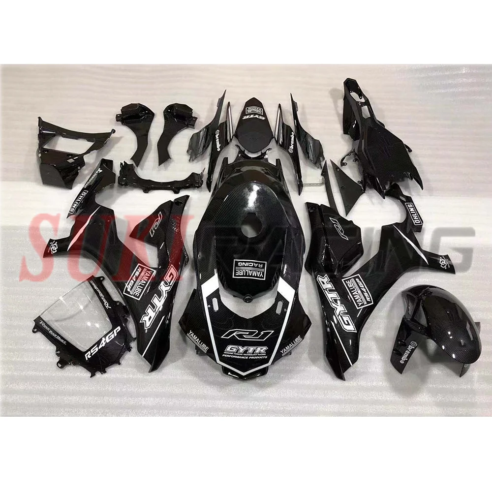 

Мотоцикл обтекатель для YZF-R1 2015 2016 2017 2018 2019 углеродного волокна Цвет обтекатель комплект Кузов ABS Пластик для YZF R1 2015-2019