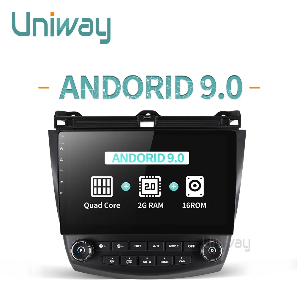 

Uniway AYG1071 2G+16G android 9.0 car dvd for Honda Accord 7 2003 2004 2005 2006 2007 car radio video player gps navigation car