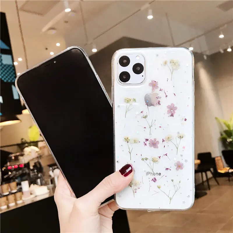 Чехол Ottwn с блестками для iPhone 11 Pro SE 2020 X XR XS Max 8 7 Plus прозрачный мягкий ТПУ чехол
