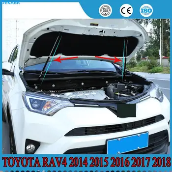 

For RAV4 2014 2015 2016 2017 2018 Hydraulic Rod Strut Rod Telescopic Rod Engine Hood lift Support 2pcs Car Styling