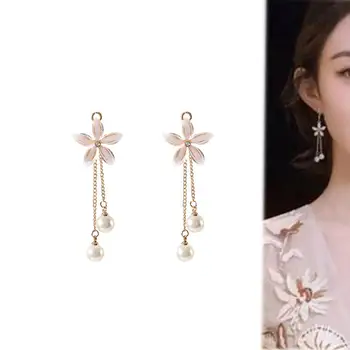 

New 30Pcs Fashion Resin Flowers Rhinestones Alloy Button for DIY Earrings Pendants or Hair Jewelry Earring Wedding Accessories