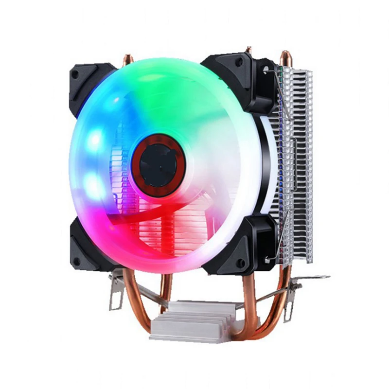 

6 heat-pipes RGB CPU Cooler Radiator Cooling 3PIN 4PIN 2 Fan For Intel 1150 1155 1156 1366 2011 X79 X99 Motherboard AM2/AM3/AM4
