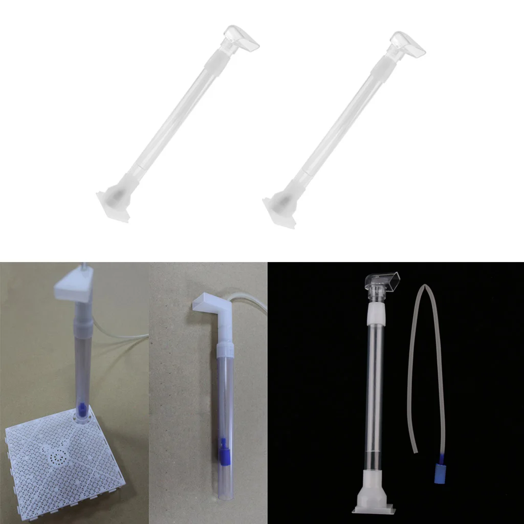2 Pcs Aquarium Under Gravel Filter Air Line Hose Intubation Tube Accessories,Clear 2 Pcs Aquarium Under Gravel Filter Air Line Hose Intubation Tube Accessories,Clear