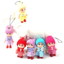 

Cute Cartoon 8cm Kids Plush Dolls Keychain Soft Stuffed Toys Keyring Mini Plush Animals Key Chain Baby For Girls Women